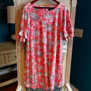 Ronni Nicole Double Ruffle Sleeve Shift Dress